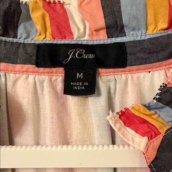 J. Crew Multicolor Striped Tiered Dress - Picture 2 of 9